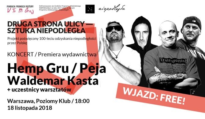 Peja, Hemp Gru i Waldemar Kasta na darmowym koncercie w Warszawie