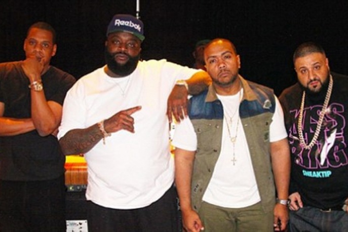 Jay-Z, Rick Ross i Timbaland w studiu