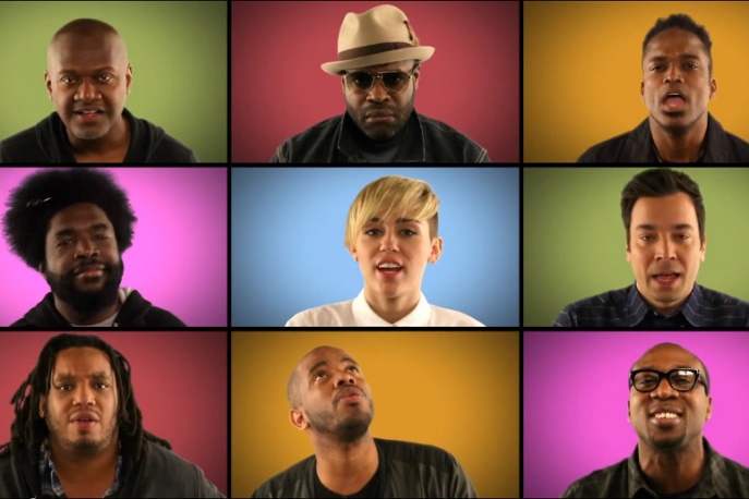 Miley Cyrus śpiewa z The Roots i Jimmym Fallonem (wideo)