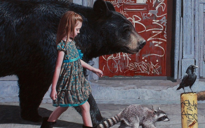 2-metrowy niedźwiedź i pozostałe zwierzęta z okładki „The Getaway” wydrukowane w 3D (wideo)