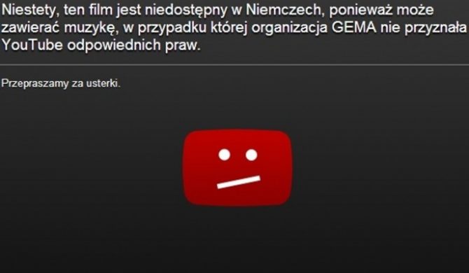 Koniec z blokadą teledysków na YouTube w Niemczech Koniec z blokadą teledysków na YouTube w Niemczech
