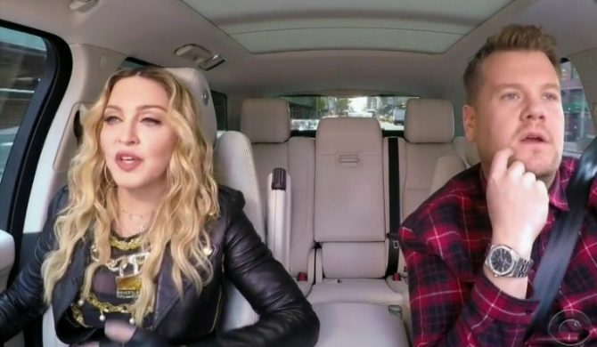 Madonna w nowym odcinku „Carpool Karaoke” Jamesa Cordena