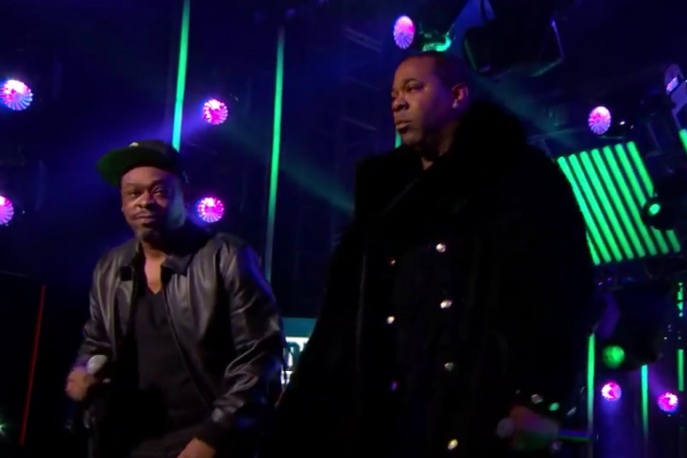 A Tribe Called Quest i Busta Rhymes na żywo u Kimmela