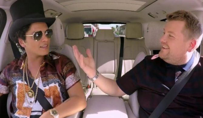 Bruno Mars w nowym odcinku Carpool Karaoke Jamesa Cordena