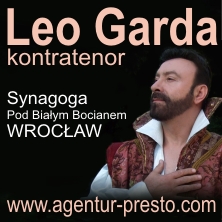 Leo Garda kontratenor wraz z orkiestrą