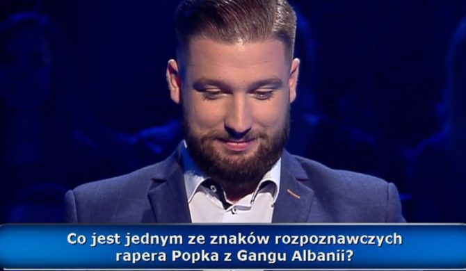Pytanie o Popka w „Milionerach” Pytanie o Popka w „Milionerach”