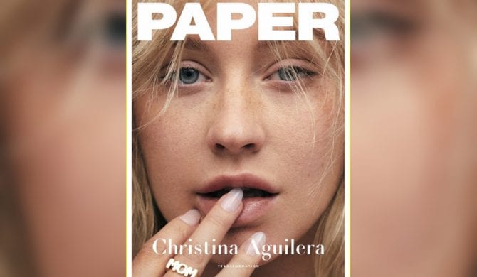 Christina Aguilera bez makijażu na okładce „Paper”