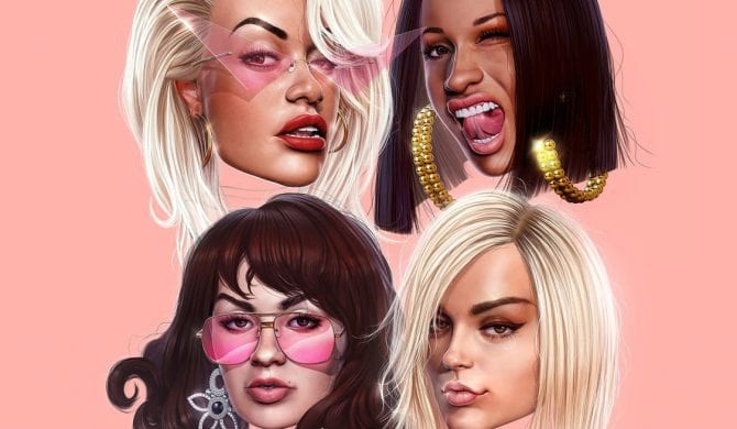 Rita Ora, Cardi B, Bebe Rexha i Charli XCX w jednym utworze