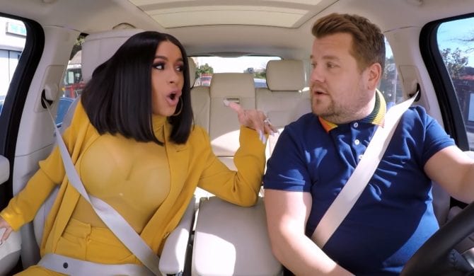 Cardi B wystąpiła w Carpool Karaoke Cardi B wystąpiła w Carpool Karaoke
