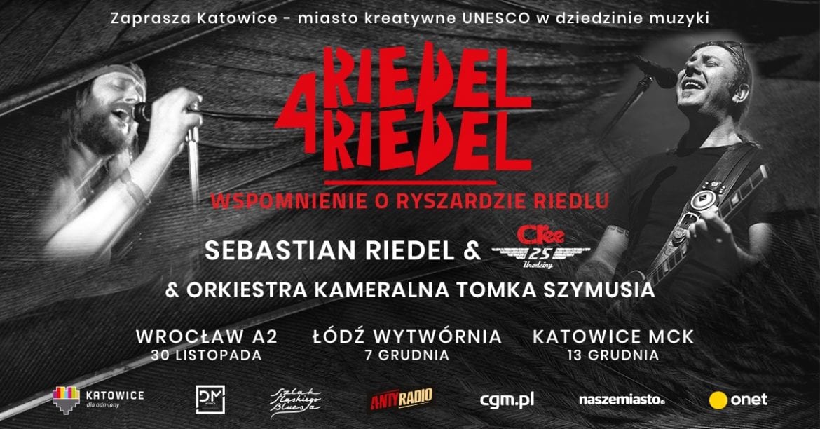 Riedel 4 Riedel – ruszyła sprzedaż biletów na trzy wyjątkowe wydarzenia muzyczne