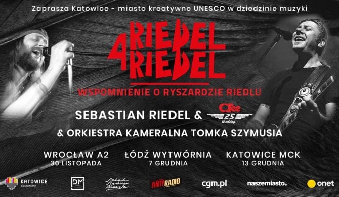 Riedel 4 Riedel – ruszyła sprzedaż biletów na trzy wyjątkowe wydarzenia muzyczne