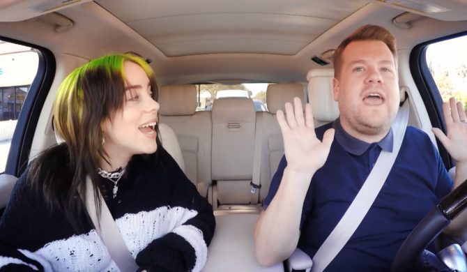 Billie Eilish w nowym odcinku Carpool Karaoke Jamesa Cordena Billie Eilish w nowym odcinku Carpool Karaoke Jamesa Cordena