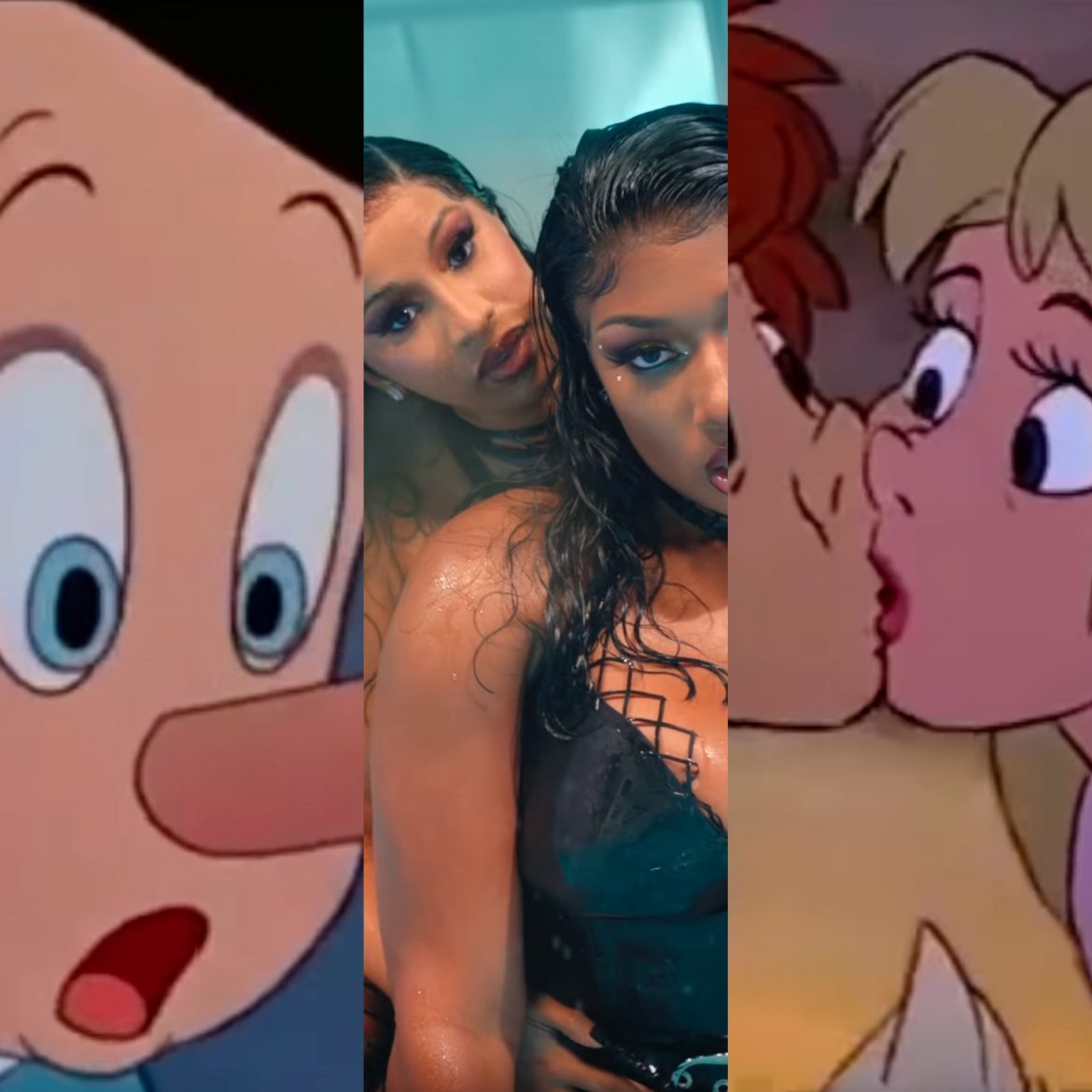 Mała Syrenka, Pinokio i Dzwoneczek wcielają się w Cardi B i Megan Thee Stallion w nowej wersji WAP