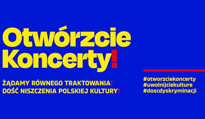 Polska branża muzyczna protestuje przeciwko dyskryminacji i walczy o powrót do koncertowania