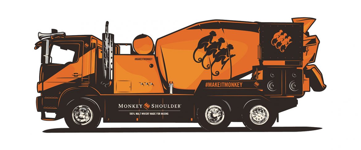 Mixer Truck Monkey Shoulder na Fest Festivalu