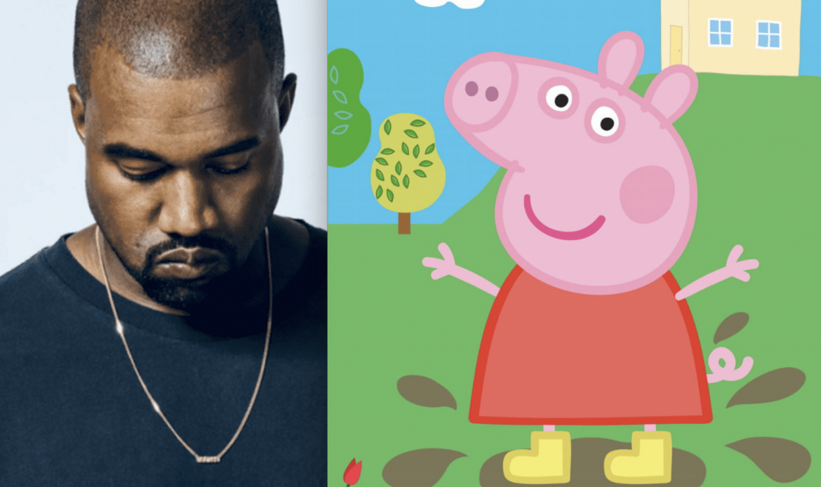 Świnka Peppa drwi z Kanye Westa na Twitterze