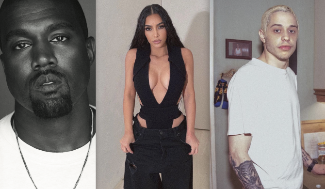 Nowy partner Kim Kardashian komentuje diss Kanyego Westa