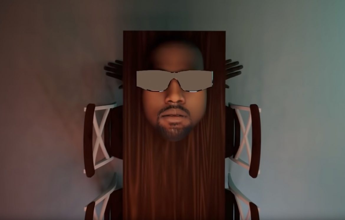 Obdarta ze skóry małpa, bije Pete’a Davidsona w nowej wersji klipu Kanye Westa