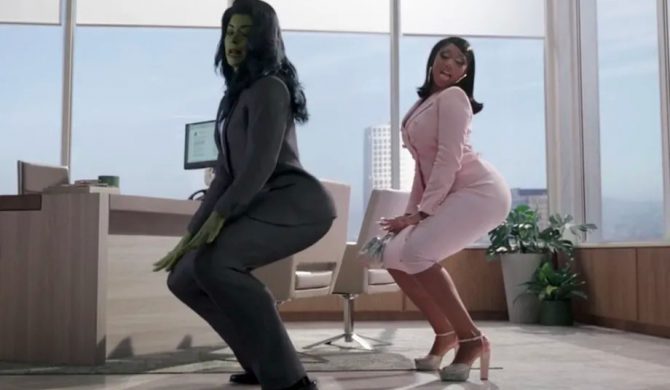Megan Thee Stallion twerkuje z She-Hulk, swoją nową prawniczką