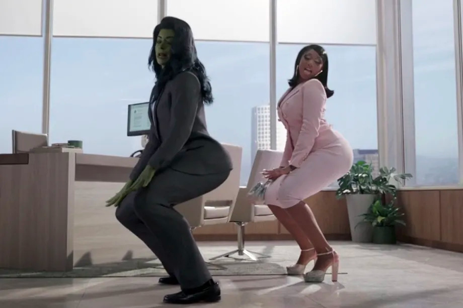 Megan Thee Stallion twerkuje z She-Hulk, swoją nową prawniczką