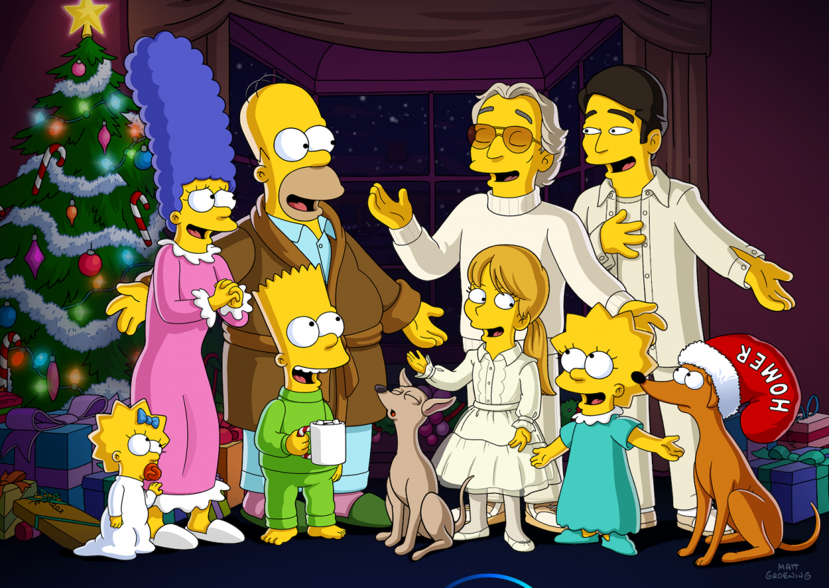 Rodzina Bocellich spotkała się z Simpsonami