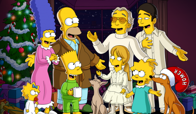 Rodzina Bocellich spotkała się z Simpsonami