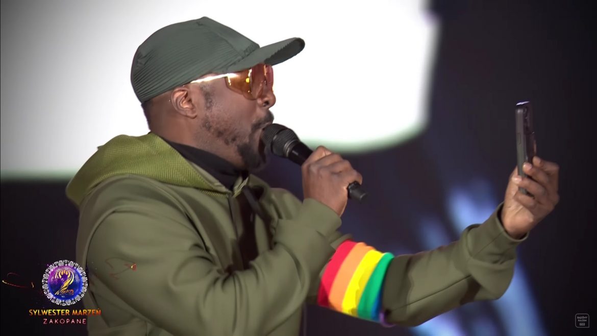 Black Eyed Peas wystąpili w TVP z tęczowymi opaskami (wideo)