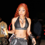Megan Thee Stallion zachwyca odważną stylizacją. Denimowe G-string i ćwieki w roli głównej