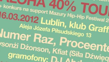 Konkurs na support MHHF 2012 – Lublin