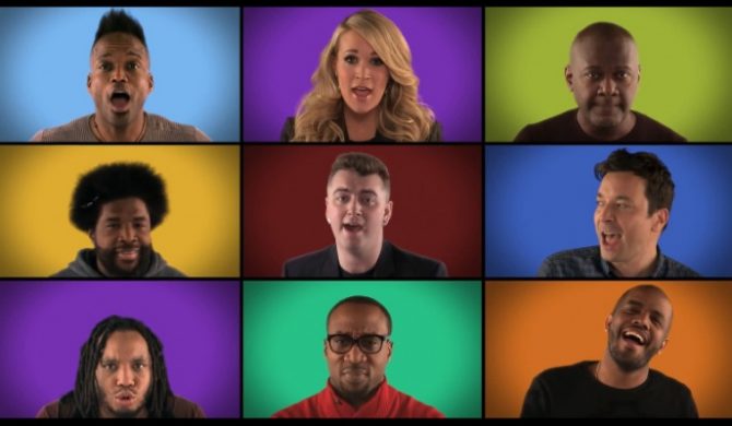 Fallon, The Roots, Sam Smith, One Direction, Christina Aguilera, Usher i inni – zobaczcie wyjątkowe „We Are the Champions”